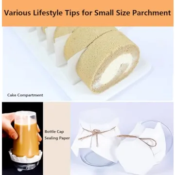 Vlwltl Unbleached Parchment Paper 100Pcs for Baking & Burgers