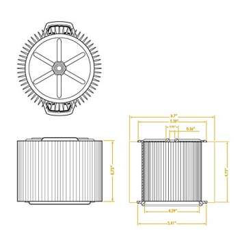 WORKSHOP WS14045F Foam Filter for Wet/Dry Vacs