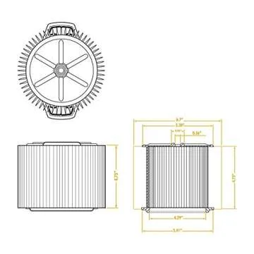 WORKSHOP WS14045F Foam Filter for Wet/Dry Vacs