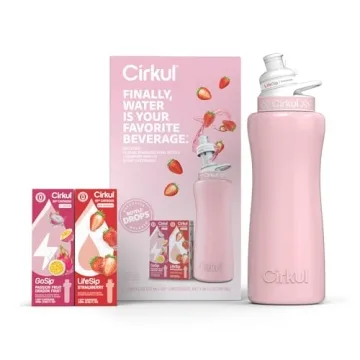 Cirkul 32oz Blush Stainless Steel Water Bottle Kit