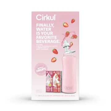 Cirkul 32oz Blush Stainless Steel Water Bottle Kit