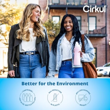 Cirkul 32oz Blush Stainless Steel Water Bottle Kit