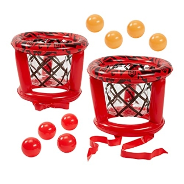 Wicked Big Sports Inflatable Basket Heads - Ultimate Family Game