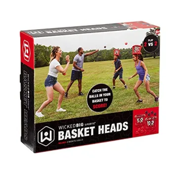 Wicked Big Sports Inflatable Basket Heads - Ultimate Family Game