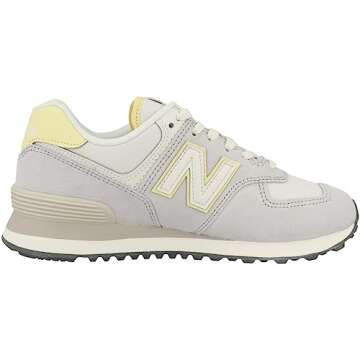 New Balance Women's 574 V2 Meets 90s Sneaker, Grey Matter/Sea Salt/Maize, 8
