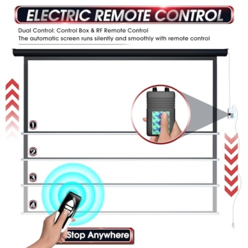 Aoxun 120" Motorized Projector Screen for Home Theater
