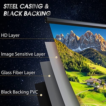 Aoxun 120" Motorized Projector Screen for Home Theater