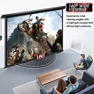 Aoxun 120" Motorized Projector Screen for Home Theater
