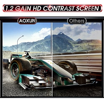 Aoxun 120" Motorized Projector Screen for Home Theater