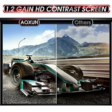 Aoxun 120" Motorized Projector Screen for Home Theater