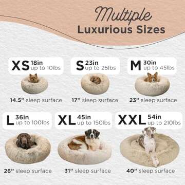 Calming Donut Pet Bed for Dogs and Cats | Soft & Cozy