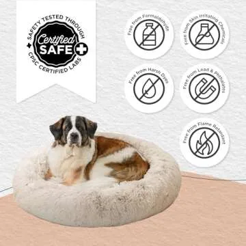 Calming Donut Pet Bed for Dogs and Cats | Soft & Cozy