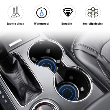 Stylish Non-Slip Car Cup Holder Coaster Set - 4 PCS