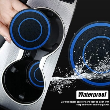 Stylish Non-Slip Car Cup Holder Coaster Set - 4 PCS