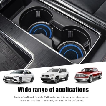 Stylish Non-Slip Car Cup Holder Coaster Set - 4 PCS