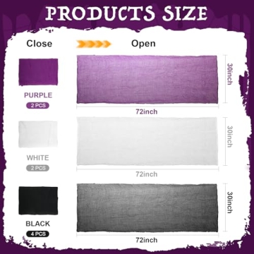 AHEONLAR 8 Pack Halloween Creepy Cloth for Decorations