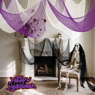 AHEONLAR 8 Pack Halloween Creepy Cloth for Decorations