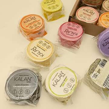 Kalan MNA - Amaranth Flour Wafer Thins - Low Calorie Snacks - Healthy Snacks For Adults - Obleas de Amaranto - Mexican Snack - No Sugar Added (Coconut, 3 Pack)