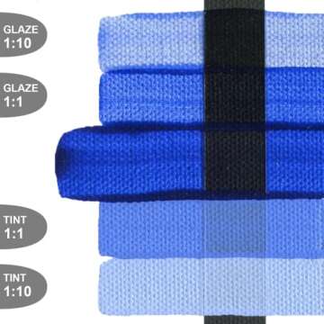 Fluid Acrylics by GOLDEN, Ultramarine Blue - 4 fl. oz. Professional Acrylic Paint - Semi-Transparent