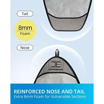 OCEANBROAD 9'0 Surfboard Longboard Bag with Protection