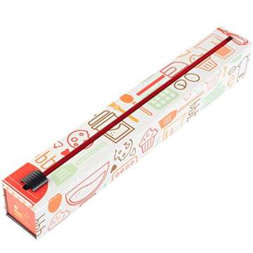 ChicWrap Baker's Tools Parchment Paper Dispenser - Includes 15"x 33" (42 Sq.Ft) Roll Unbleached Baki...