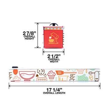 ChicWrap Baker's Tools Parchment Paper Dispenser - Includes 15"x 33" (42 Sq.Ft) Roll Unbleached Baking, Cooking & Culinary Paper - Reusable Dispenser w/Slide Cutter - Ideal Dispenser & Saves Money