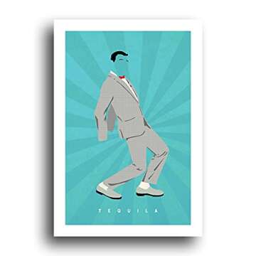 Pee Wee Herman - Paul Reubens - Tequila - 13x19 Original Minimalist Art Poster Print