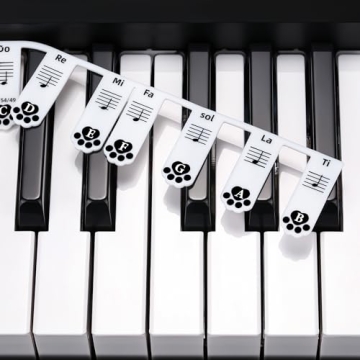 XynkoreX Silicone Piano Keyboard Stickers - Fun, Removable Learning Aids for Piano Players
