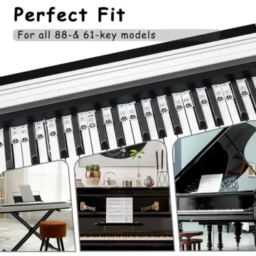 XynkoreX Silicone Piano Stickers for Easy Note Learning