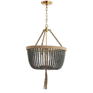 Illuminate with Style: Safavieh Adra Bohemian Beaded Pendant Light