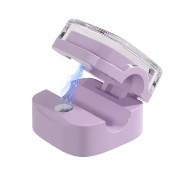 8-Pack Magnetic Cable Clips, Adjustable Cord Holder for Under Desk Cable Management, Adhesive Charger Wire Organizer Keeper for Home Office Desk Phone Car Wall Desktop Nightstand (Crystal Multicolor)