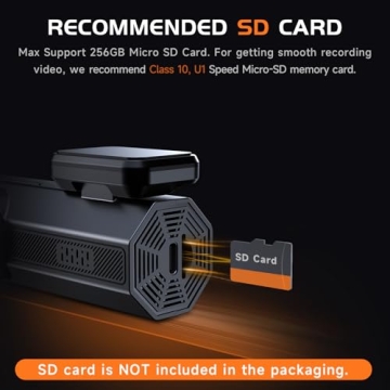 VEEMENT 2.5K Mini Dash Cam with WiFi and APP Access