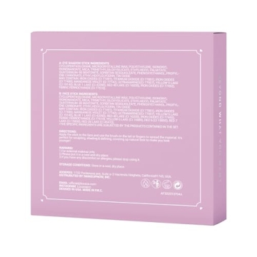 LUXAZA 6PCS Metallic And Matte Eyeshadow Sticks - Makeup Set