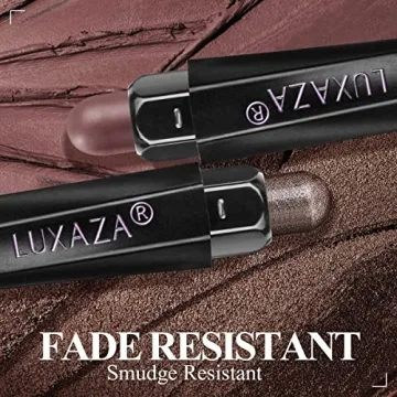 LUXAZA 6PCS Metallic And Matte Eyeshadow Sticks - Makeup Set
