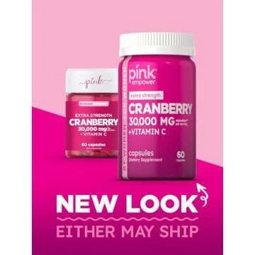 PINK Cranberry Pills | Urinary Health | 60 Capsules