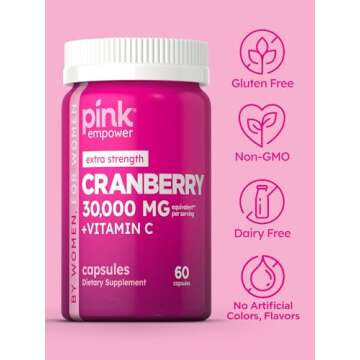 PINK Cranberry Pills | Urinary Health | 60 Capsules