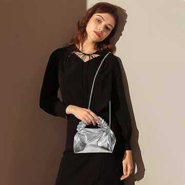 JENSVOIR Silver Evening Clutch - Elegance for Any Occasion