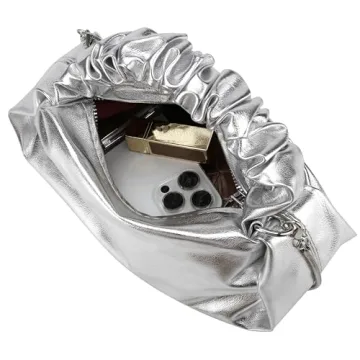 JENSVOIR Silver Evening Clutch - Elegance for Any Occasion