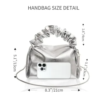 JENSVOIR Silver Evening Clutch - Elegance for Any Occasion