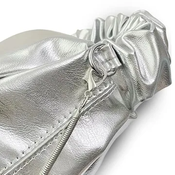 JENSVOIR Silver Evening Clutch - Elegance for Any Occasion