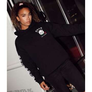 Riot Society Panda Rose Mens Graphic Pullover Hoodie Sweatshirt, Perfect Sweater for the Champion to...