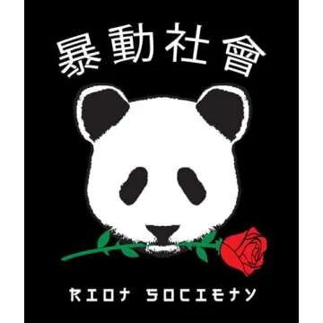 Riot Society Panda Rose Men's Stylish Pullover Hoodie for Comfort