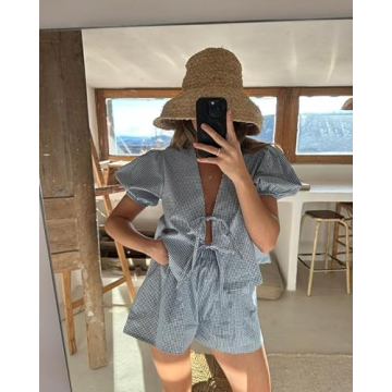 Thopavenoir Women Y2K Casual 2 Piece Lounge Set