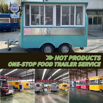 2024 Restaurant Barber Food Kiosk Mobile Coffee Cart Food Cart Catering Trailer Food Truck Hot Dog C...