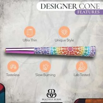 Beautiful Burns, Ishihara Pre-Rolled Cones - 8 Pack of Pre Roll Cone Shells