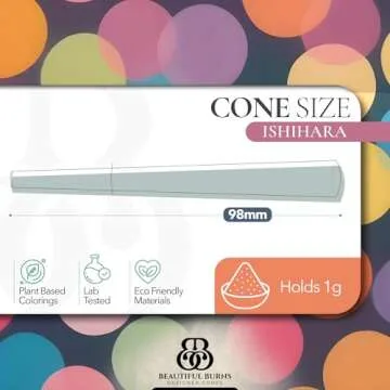 Beautiful Burns, Ishihara Pre-Rolled Cones - 8 Pack of Pre Roll Cone Shells