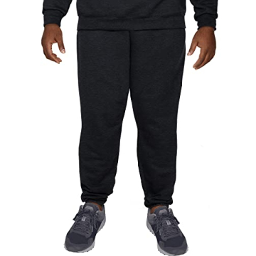 Fruit of the Loom Men's Tall Eversoft Fleece Elastic Bottom Sweatpants with Pockets, Relaxed Fit, Mo...