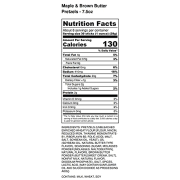 Pop Daddy Gourmet Pretzel Sticks, Maple Brown Butter Flavor