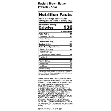 Pop Daddy Gourmet Pretzel Sticks, Maple Brown Butter Flavor