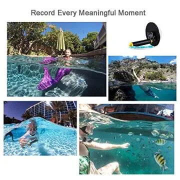 Vicdozia Telesin Dome Port Lens Compatible with GoPro Hero 7 Black, Hero 6, Hero 5 Black, Hero(2018) Waterproof Housing Case Hand Floating Grip Trigger Transparent Cover Underwater Diving Photography